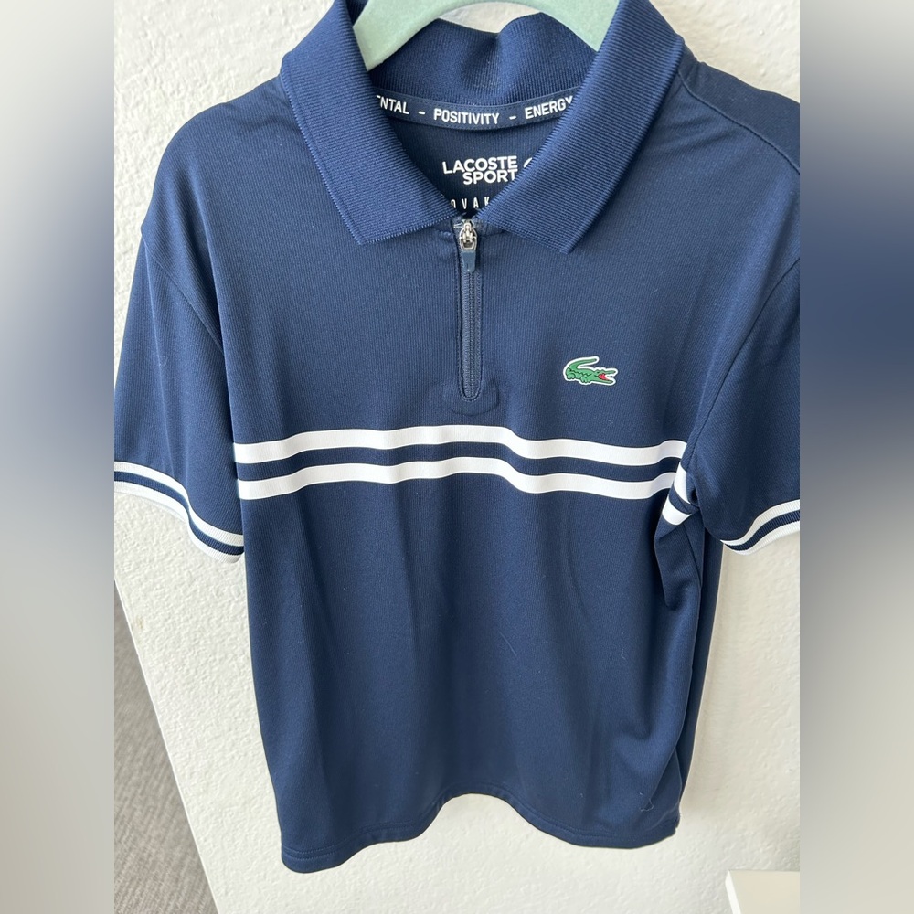 Boys Lacoste Sport Novak Djokovic Stretch Polo
